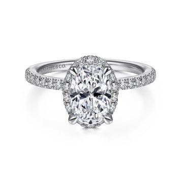 14KW Diamond Engagement Semi-Mount Ring, .53CTW